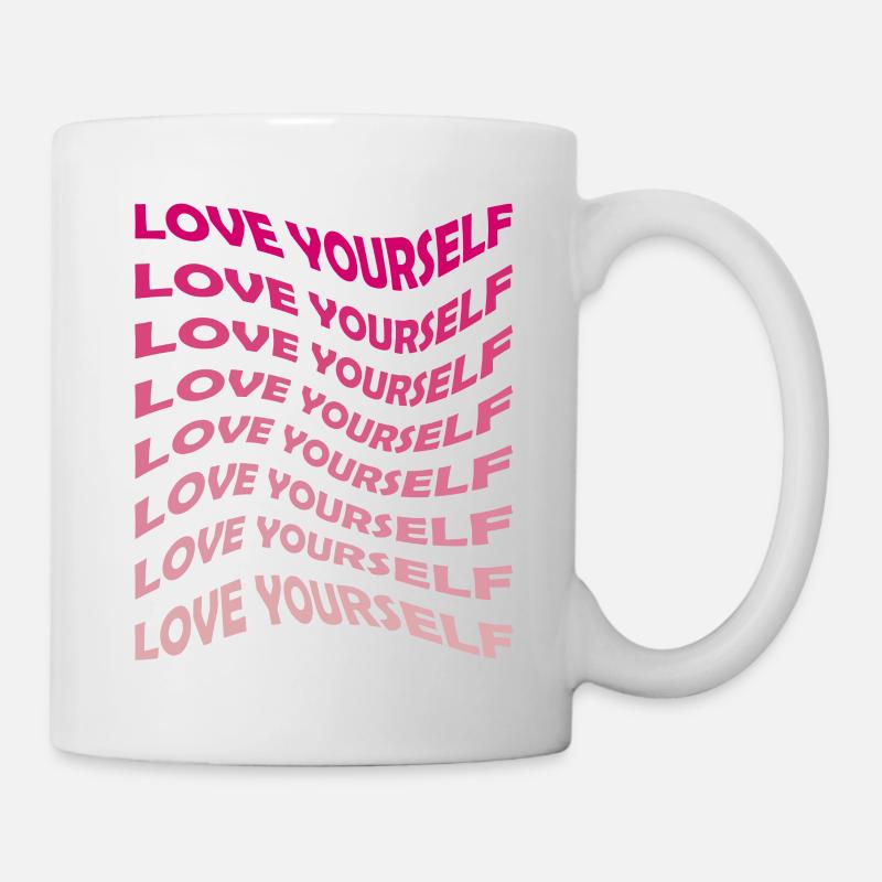 Aime toi toi-même - Mug blanc - blanc