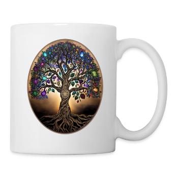 Tree of Life, Verbundenheit - all eins sein - Tasse - Weiß - Rechts