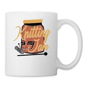 Tricoter Tricoter Tricoter est mon - Mug blanc - blanc - Droite