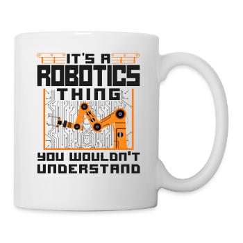 Ingénieur Robotique Robot Vintage - Mug blanc - blanc - Droite