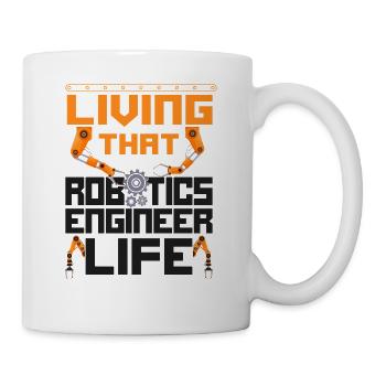 Robot Robotics Engineer Vintage - Mug - white - Right