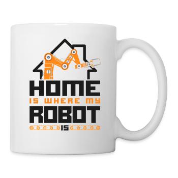 Robot Robotics Engineer Vintage - Tasse - Weiß - Rechts