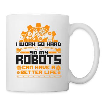 Robot Robotics Engineer Vintage I - Mug - white - Right