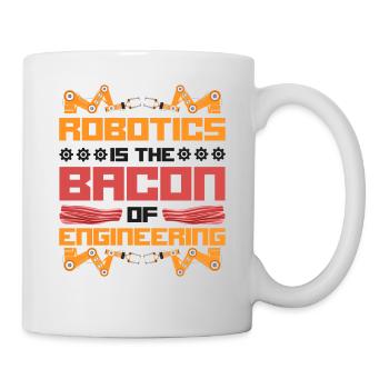 Robot Robotics Engineer Bacon - Mug - white - Right