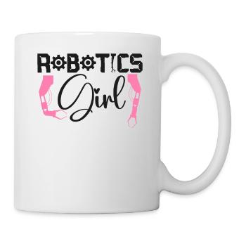 Robot Robotics Engineer Female - Mug - white - Right