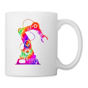 Ingénieur en robotique robotique Tie Dye - Mug blanc - blanc - Droite