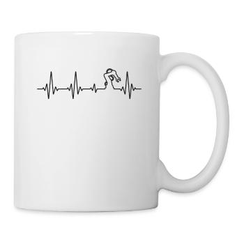 Robot Robotics Engineer Heartbeat - Mug - white - Right