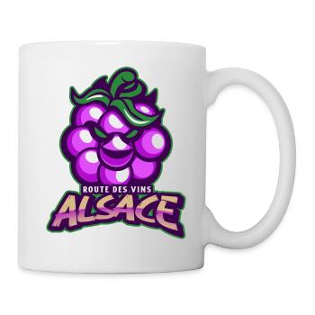 Route des vins d Alsace - Mug blanc - blanc - Droite