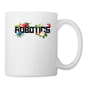 Robot Robotics Engineer Flower - Mug - white - Right