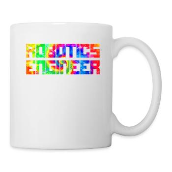 Ingénieur en robotique robotique Tie Dye - Mug blanc - blanc - Droite