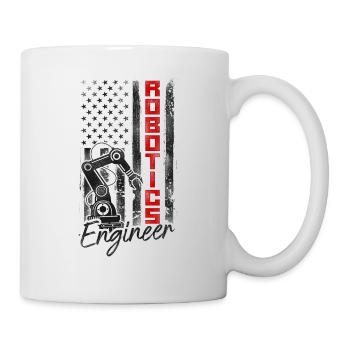 Robot Robotics Engineer American - Mug - white - Right