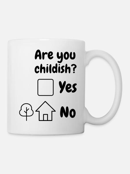 Are you childish? - Mug - white