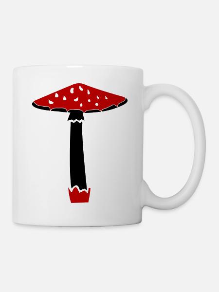 Pilz - Tasse - Weiß