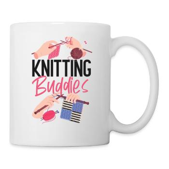 Tricoter Tricoter Amis Bêtes - Mug blanc - blanc - Droite