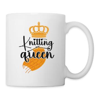 Knitting Knitter Girl Knitting - Mug - white - Right