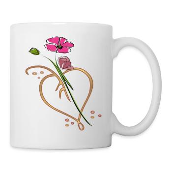 Nature lover, Flowers - Mug - white - Right