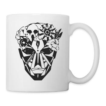 Futuristic skull - Mug - white - Right