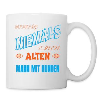 doggie hundeliebhaber terrier geschenk rentner - Tasse - Weiß - Rechts