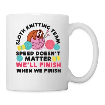 Knitting Knitter Sloth Sloth - Mug - white - Right