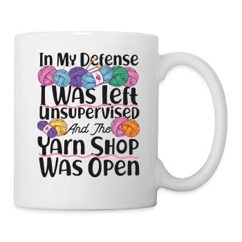 Tricoter Tricoter pour ma défense I - Mug blanc - blanc - Droite