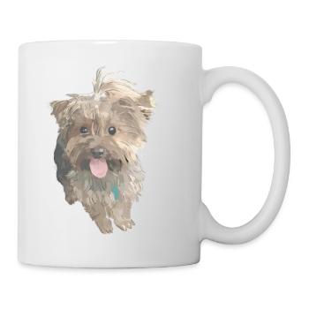 Chien York - Mug blanc - blanc - Droite