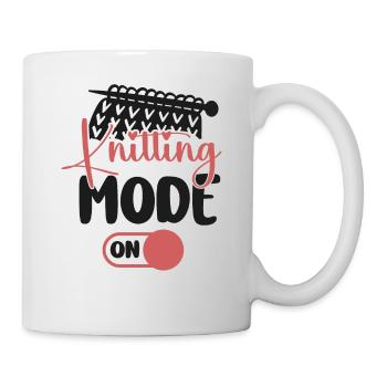 Knitting Knitter Knitting Mode On - Mug - white - Right