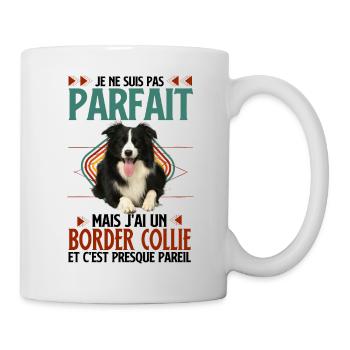 Humour border collie 5 - Mug blanc - blanc - Droite