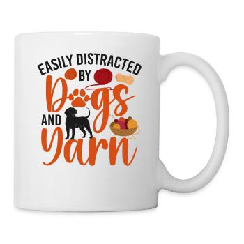 Tricoter Knitter Dog facilement - Mug blanc - blanc - Droite
