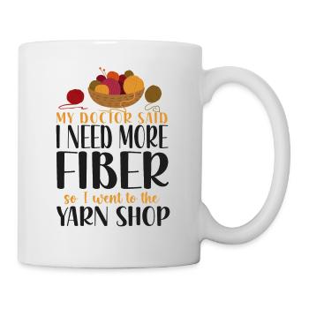 Tricoter Tricoter Mon médecin a dit que je - Mug blanc - blanc - Droite