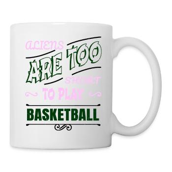 alien ufo statement girls basketball - Tasse - Weiß - Rechts