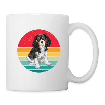 Cavalier King Charles Retro Chien - Mug blanc - blanc - Droite