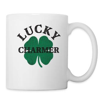 Lucky Charmer Funny St Patricks Day - Mug - white - Right