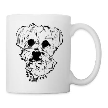 Oskar sw - Tasse - Weiß - Rechts