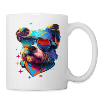 West-Highland-White-Terrier Hipster Rassehund - Tasse - Weiß - Rechts
