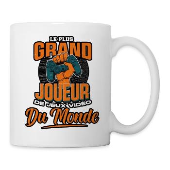 Le plus grand joueur de jeux vidéos du monde - Mug blanc - blanc - Droite
