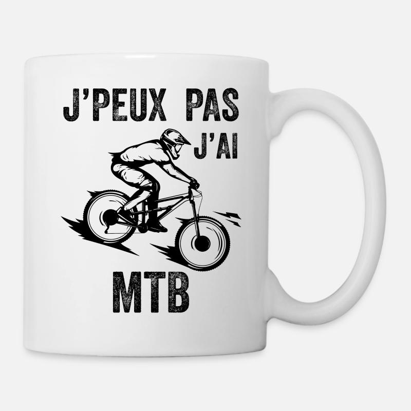 Je peux pas j'ai MTB - Mug blanc - blanc