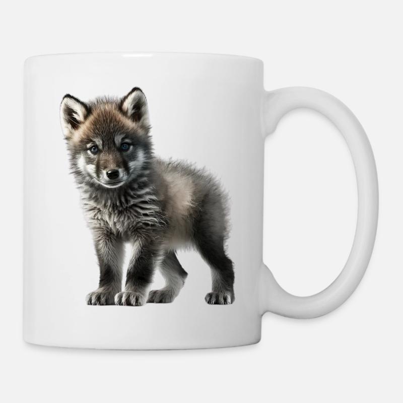 Süßer Baby Wolf - Tasse - Weiß
