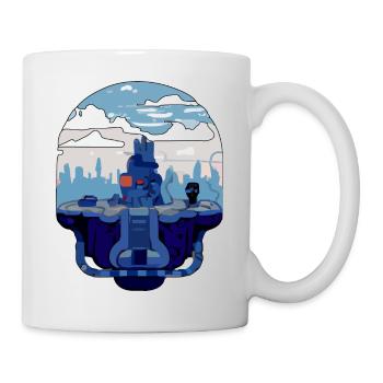 Futuristic landscape - Mug - white - Right