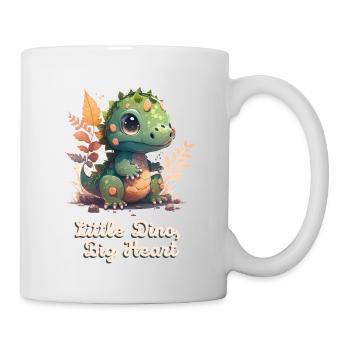 Petit Dino Grand Cœur - Mug blanc - blanc - Droite
