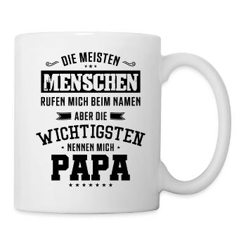 papa spruch - Tasse - Weiß - Rechts
