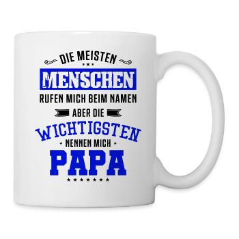 papa spruch - Tasse - Weiß - Rechts