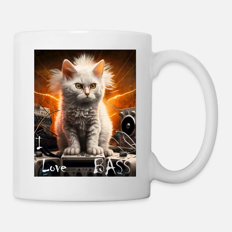 i love bass 2 - Tasse - Weiß
