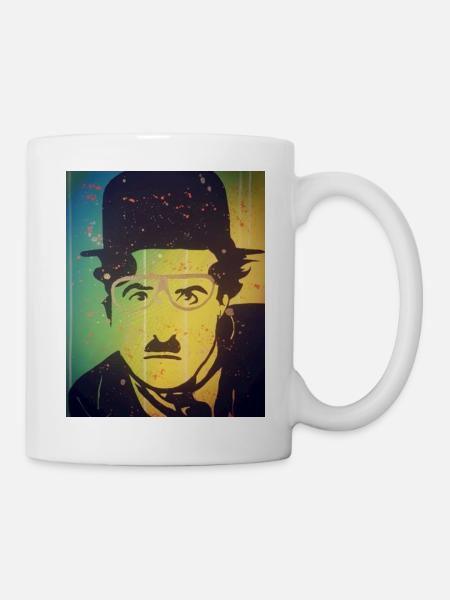 chaplin is looking at you - Mug blanc - blanc