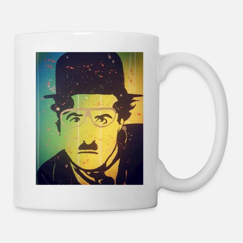 chaplin is looking at you - Mug blanc - blanc