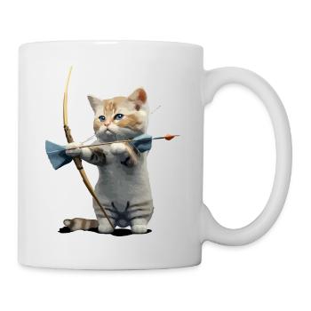 Milo im Bogenschießen - Tasse - Weiß - Rechts