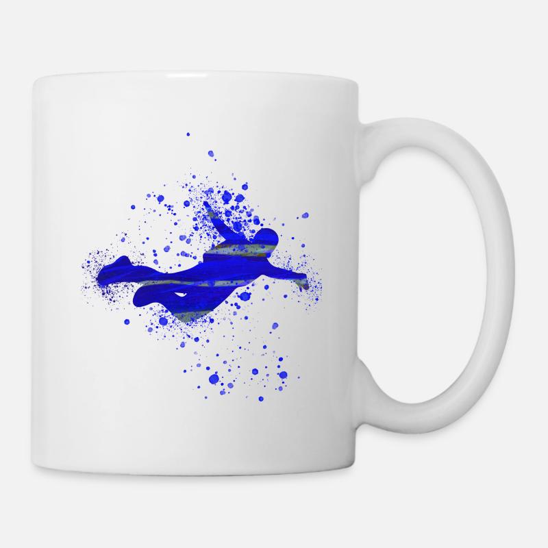 Parachutisme intérieur, soufflerie, bodyflying, intérieur - Mug blanc - blanc