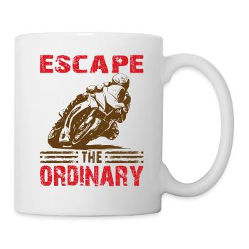 Motorrad Sportmotorrad entflieh dem gewöhnlichen - Tasse - Weiß - Rechts