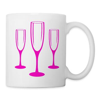 sekt gläser - Tasse - Weiß - Rechts