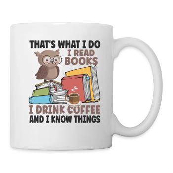 I Read Books - Tasse - Weiß - Rechts