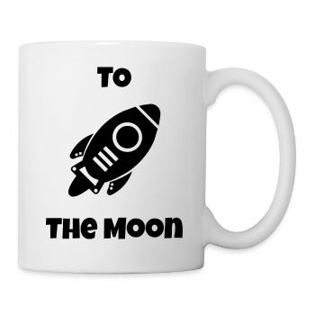 To the moon - Mug blanc - blanc - Droite